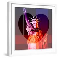 Love NY Series - The Statue of Liberty - Manhattan - New York - USA-Philippe Hugonnard-Framed Photographic Print