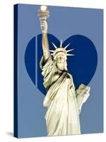 Love NY Series - The Statue of Liberty - Manhattan - New York - USA-Philippe Hugonnard-Stretched Canvas