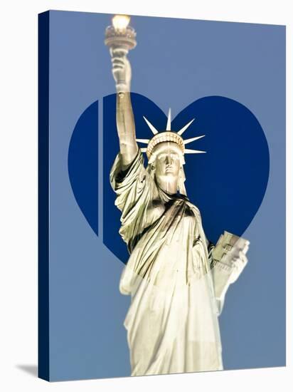 Love NY Series - The Statue of Liberty - Manhattan - New York - USA-Philippe Hugonnard-Stretched Canvas