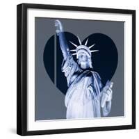 Love NY Series - The Statue of Liberty - Manhattan - New York - USA-Philippe Hugonnard-Framed Photographic Print