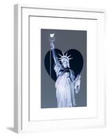 Love NY Series - The Statue of Liberty - Manhattan - New York - USA-Philippe Hugonnard-Framed Art Print