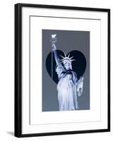 Love NY Series - The Statue of Liberty - Manhattan - New York - USA-Philippe Hugonnard-Framed Art Print