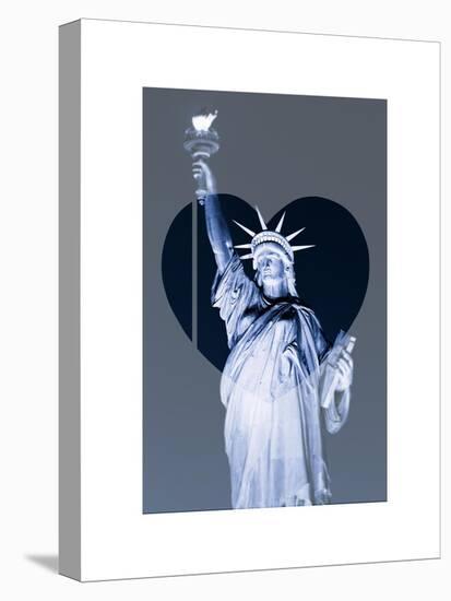 Love NY Series - The Statue of Liberty - Manhattan - New York - USA-Philippe Hugonnard-Stretched Canvas