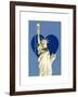 Love NY Series - The Statue of Liberty - Manhattan - New York - USA-Philippe Hugonnard-Framed Art Print