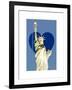 Love NY Series - The Statue of Liberty - Manhattan - New York - USA-Philippe Hugonnard-Framed Art Print