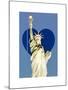 Love NY Series - The Statue of Liberty - Manhattan - New York - USA-Philippe Hugonnard-Mounted Art Print