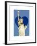 Love NY Series - The Statue of Liberty - Manhattan - New York - USA-Philippe Hugonnard-Framed Art Print