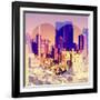 Love NY Series - Theater District Buildings - Manhattan - New York City - USA-Philippe Hugonnard-Framed Photographic Print