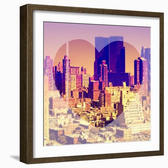 Love NY Series - Theater District Buildings - Manhattan - New York City - USA-Philippe Hugonnard-Framed Photographic Print