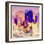 Love NY Series - Theater District Buildings - Manhattan - New York City - USA-Philippe Hugonnard-Framed Photographic Print
