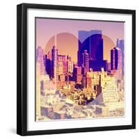 Love NY Series - Theater District Buildings - Manhattan - New York City - USA-Philippe Hugonnard-Framed Photographic Print