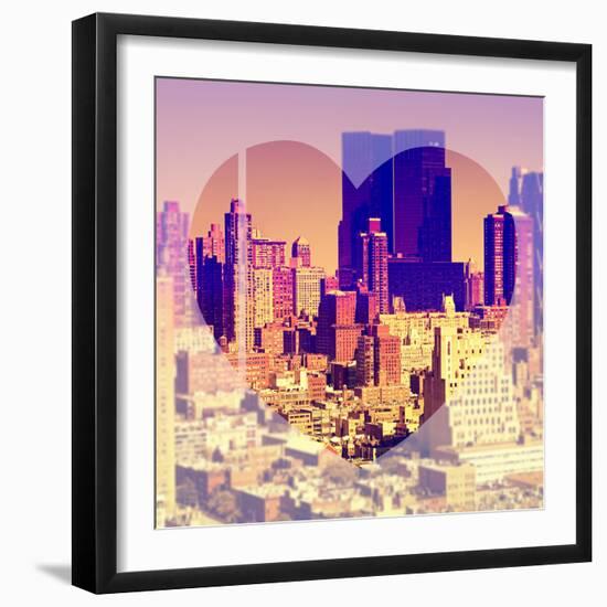 Love NY Series - Theater District Buildings - Manhattan - New York City - USA-Philippe Hugonnard-Framed Photographic Print