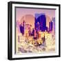 Love NY Series - Theater District Buildings - Manhattan - New York City - USA-Philippe Hugonnard-Framed Photographic Print