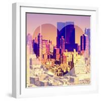 Love NY Series - Theater District Buildings - Manhattan - New York City - USA-Philippe Hugonnard-Framed Photographic Print