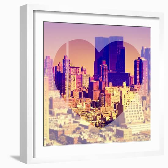 Love NY Series - Theater District Buildings - Manhattan - New York City - USA-Philippe Hugonnard-Framed Photographic Print