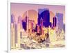 Love NY Series - Theater District Buildings - Manhattan - New York City - USA-Philippe Hugonnard-Framed Photographic Print