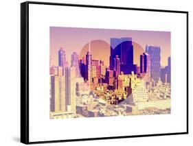 Love NY Series - Theater District Buildings - Manhattan - New York City - USA-Philippe Hugonnard-Framed Stretched Canvas