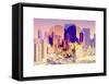 Love NY Series - Theater District Buildings - Manhattan - New York City - USA-Philippe Hugonnard-Framed Stretched Canvas