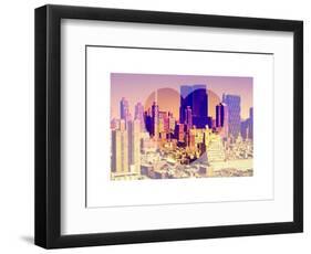 Love NY Series - Theater District Buildings - Manhattan - New York City - USA-Philippe Hugonnard-Framed Art Print