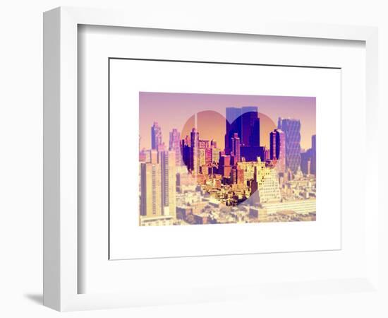 Love NY Series - Theater District Buildings - Manhattan - New York City - USA-Philippe Hugonnard-Framed Art Print