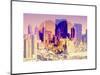 Love NY Series - Theater District Buildings - Manhattan - New York City - USA-Philippe Hugonnard-Mounted Art Print