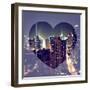 Love NY Series - Times Square and 42nd Street at Night - Manhattan - New York - USA-Philippe Hugonnard-Framed Photographic Print