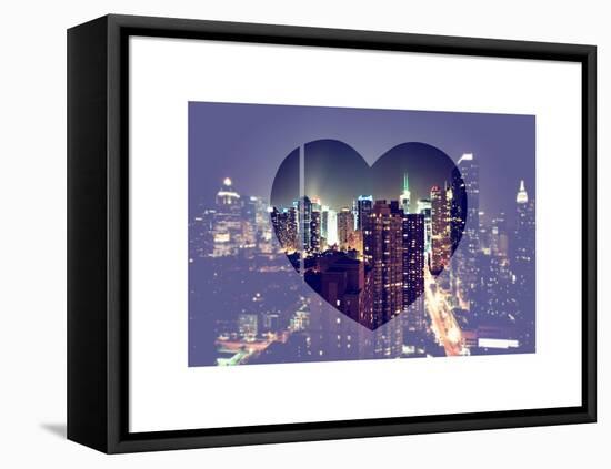 Love NY Series - Times Square and 42nd Street at Night - Manhattan - New York - USA-Philippe Hugonnard-Framed Stretched Canvas