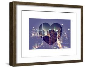 Love NY Series - Times Square and 42nd Street at Night - Manhattan - New York - USA-Philippe Hugonnard-Framed Art Print