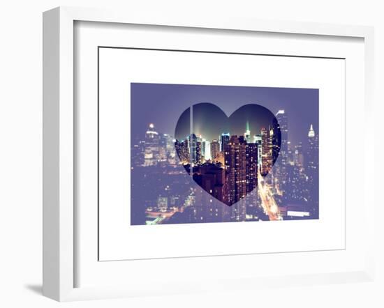 Love NY Series - Times Square and 42nd Street at Night - Manhattan - New York - USA-Philippe Hugonnard-Framed Art Print