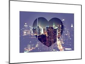 Love NY Series - Times Square and 42nd Street at Night - Manhattan - New York - USA-Philippe Hugonnard-Mounted Art Print