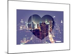 Love NY Series - Times Square and 42nd Street at Night - Manhattan - New York - USA-Philippe Hugonnard-Mounted Art Print
