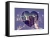 Love NY Series - Times Square and 42nd Street at Night - Manhattan - New York - USA-Philippe Hugonnard-Framed Stretched Canvas