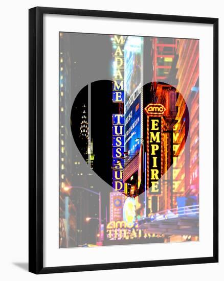 Love NY Series - Times Square at Night - Manhattan - New York - USA-Philippe Hugonnard-Framed Photographic Print