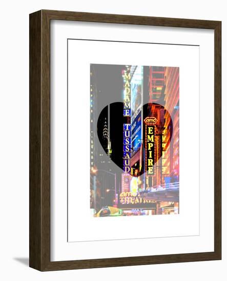 Love NY Series - Times Square at Night - Manhattan - New York - USA-Philippe Hugonnard-Framed Art Print