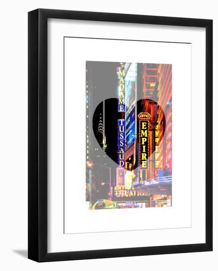 Love NY Series - Times Square at Night - Manhattan - New York - USA-Philippe Hugonnard-Framed Art Print