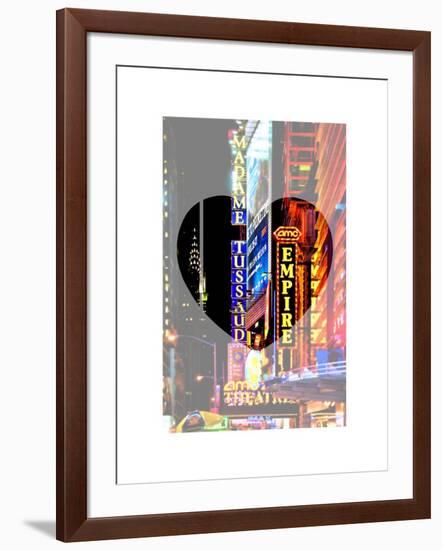 Love NY Series - Times Square at Night - Manhattan - New York - USA-Philippe Hugonnard-Framed Art Print