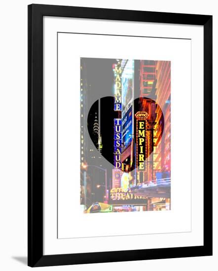 Love NY Series - Times Square at Night - Manhattan - New York - USA-Philippe Hugonnard-Framed Art Print