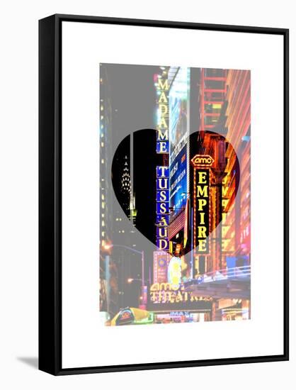 Love NY Series - Times Square at Night - Manhattan - New York - USA-Philippe Hugonnard-Framed Stretched Canvas