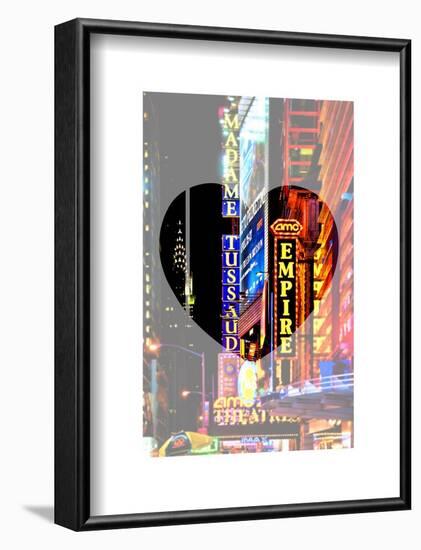 Love NY Series - Times Square at Night - Manhattan - New York - USA-Philippe Hugonnard-Framed Art Print