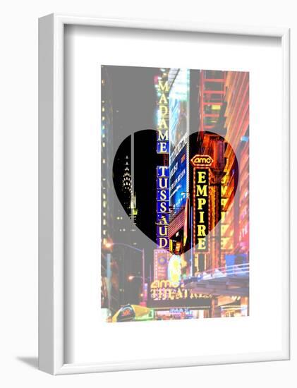 Love NY Series - Times Square at Night - Manhattan - New York - USA-Philippe Hugonnard-Framed Art Print
