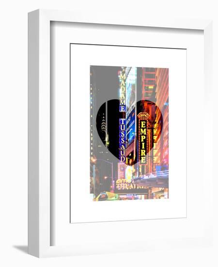 Love NY Series - Times Square at Night - Manhattan - New York - USA-Philippe Hugonnard-Framed Art Print