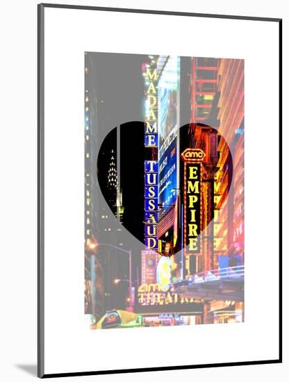 Love NY Series - Times Square at Night - Manhattan - New York - USA-Philippe Hugonnard-Mounted Art Print