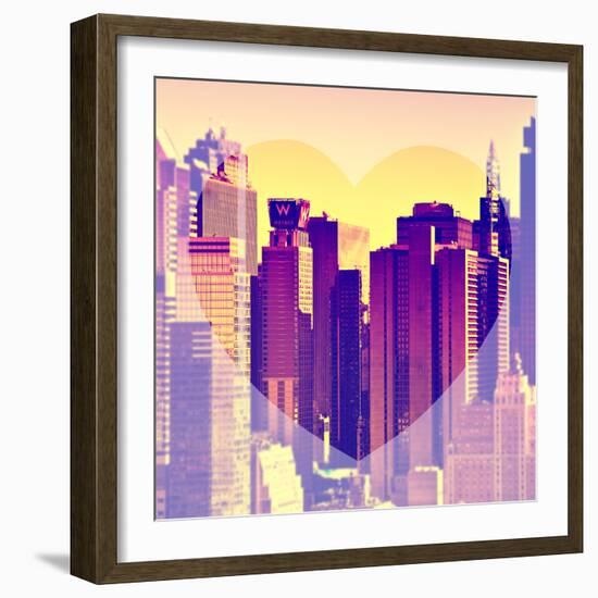 Love NY Series - Times Square Buildings - Manhattan - New York City - USA-Philippe Hugonnard-Framed Photographic Print