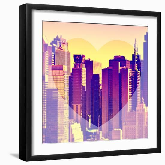 Love NY Series - Times Square Buildings - Manhattan - New York City - USA-Philippe Hugonnard-Framed Photographic Print