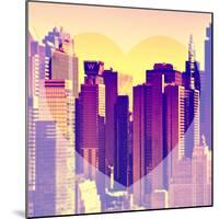 Love NY Series - Times Square Buildings - Manhattan - New York City - USA-Philippe Hugonnard-Mounted Photographic Print