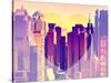 Love NY Series - Times Square Buildings - Manhattan - New York City - USA-Philippe Hugonnard-Stretched Canvas