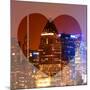 Love NY Series - Times Square Skyscrapers at Night - Manhattan - New York - USA-Philippe Hugonnard-Mounted Photographic Print