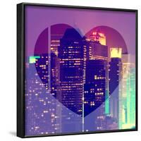 Love NY Series - Times Square Skyscrapers at Night - Manhattan - New York - USA-Philippe Hugonnard-Framed Photographic Print