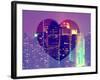 Love NY Series - Times Square Skyscrapers at Night - Manhattan - New York - USA-Philippe Hugonnard-Framed Photographic Print