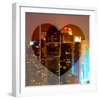 Love NY Series - Times Square Skyscrapers at Night - Manhattan - New York - USA-Philippe Hugonnard-Framed Photographic Print